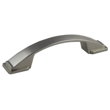5-1/4 St. Louis Arch Cabinet Pull With 3-3/4 Center To Center Satin Nickel Finish